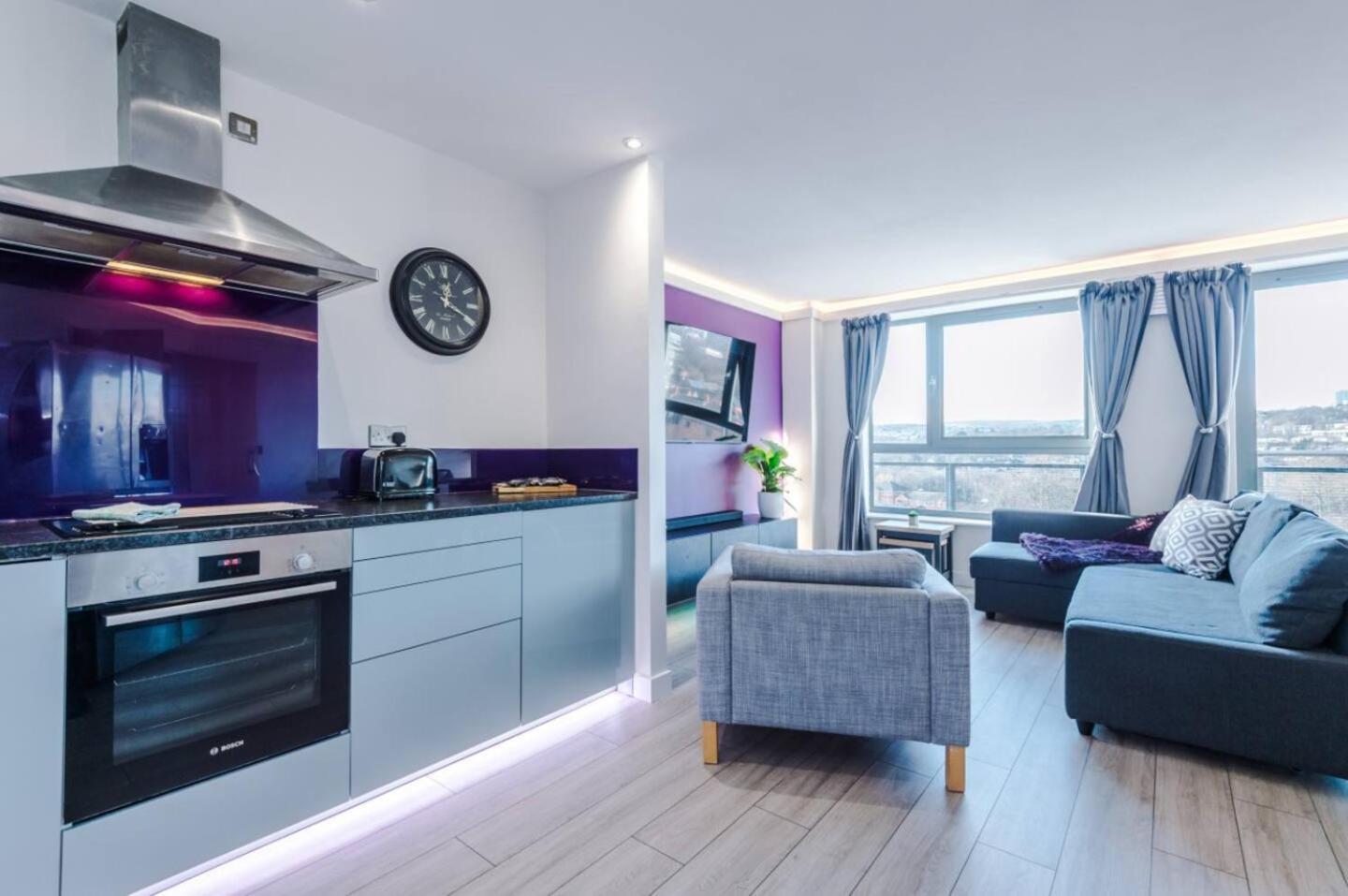 High-Spec Penthouse Central Free Parking Space Sheffield Esterno foto