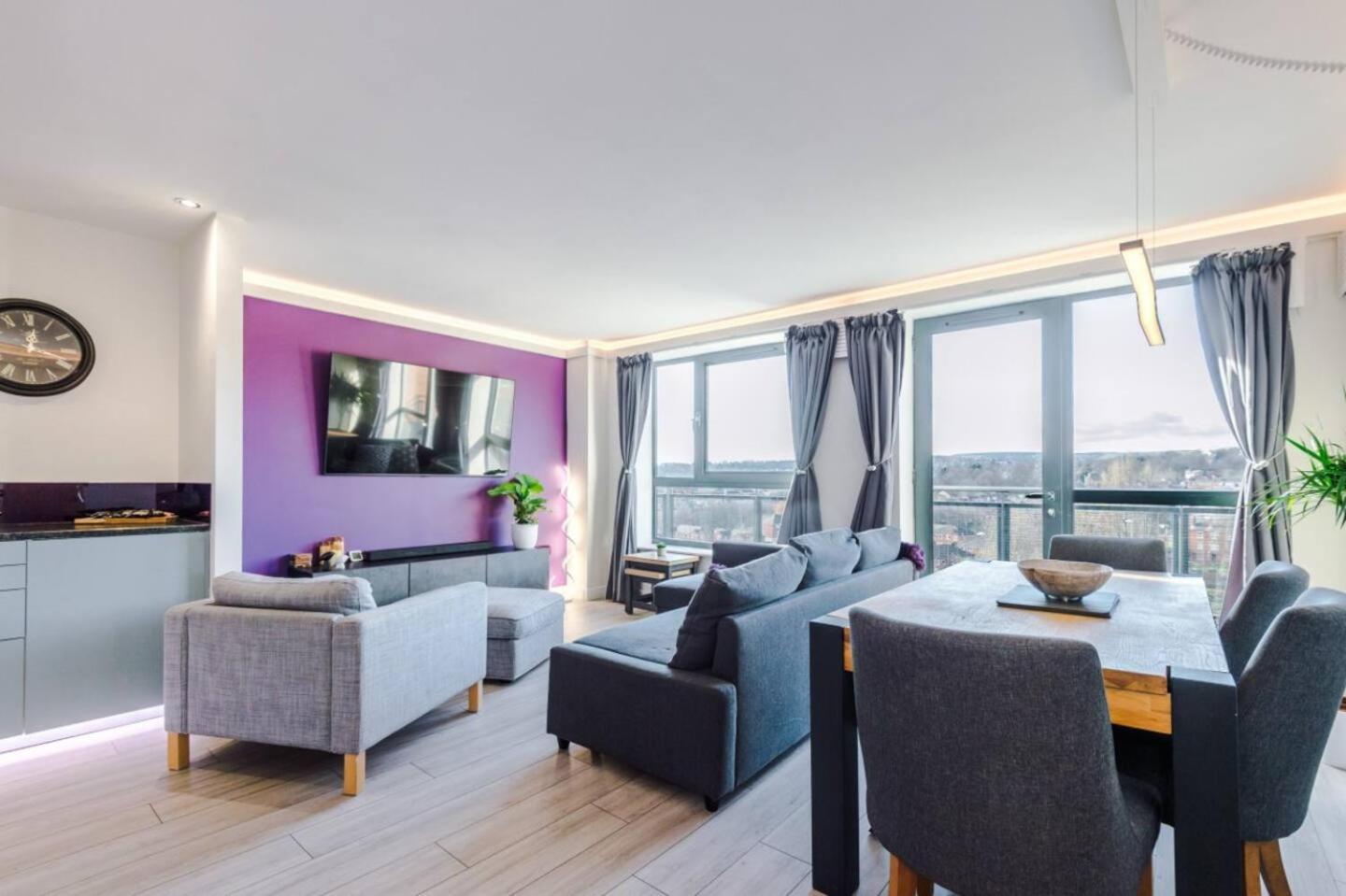 High-Spec Penthouse Central Free Parking Space Sheffield Esterno foto
